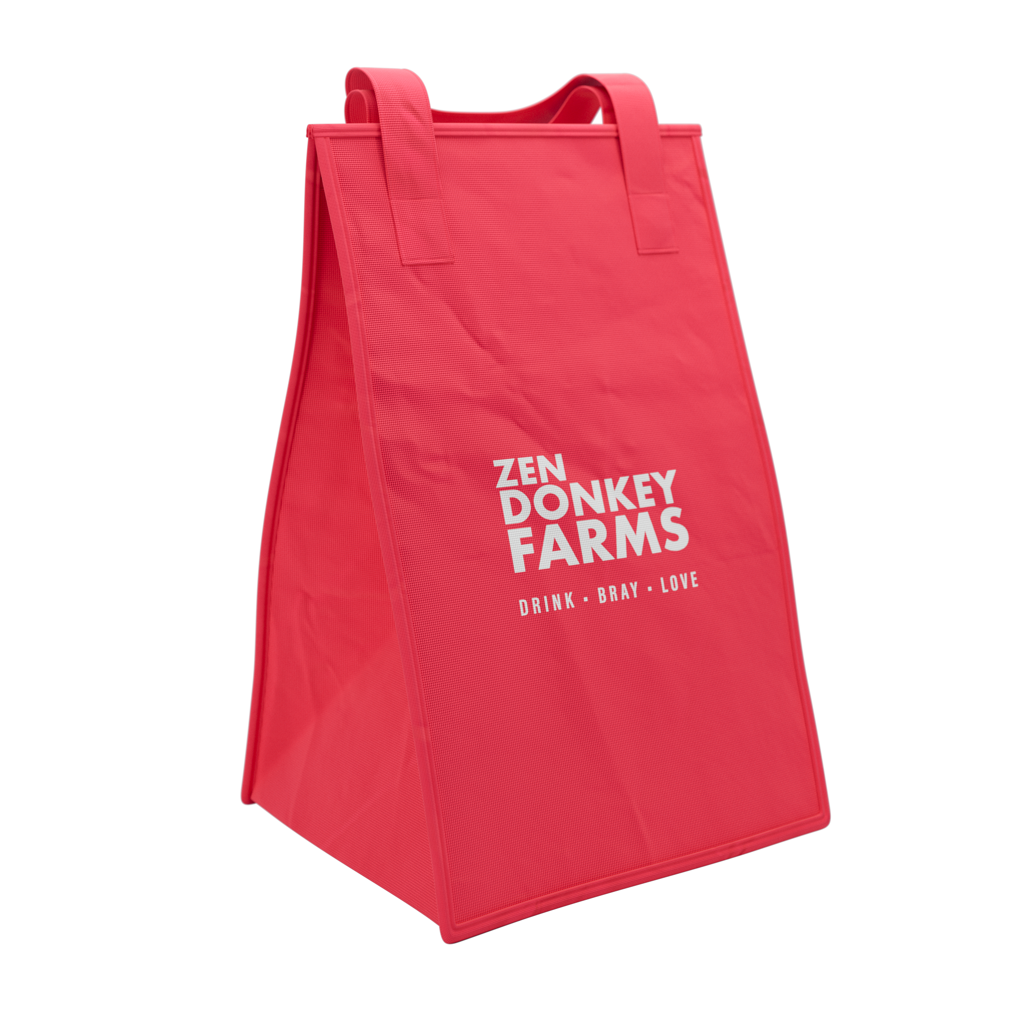 LIMITED (KC Chiefs red inspired) insulated ZDF cooler tote — Zen Donkey ...