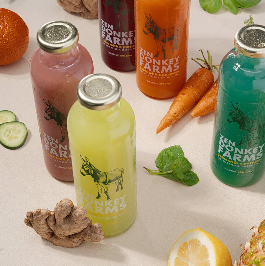 ZEN DONKEY FARMS | RAW, COLD-PRESSED, ORGANIC JUICE — Zen Donkey Farms